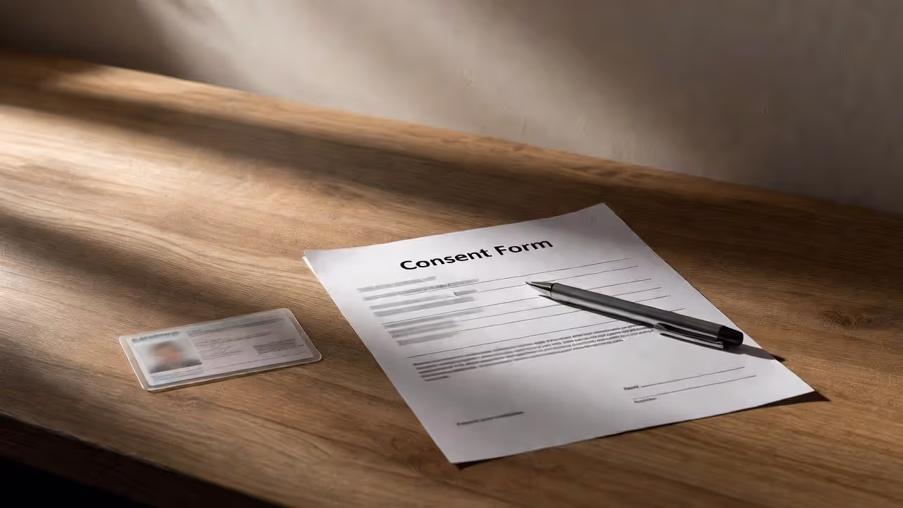 Consent form and identification documents for beneficiary change